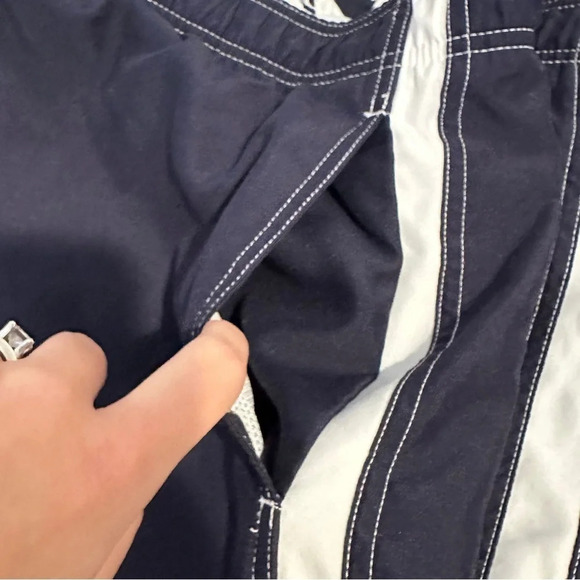 Men's 2XL Navy Swim Trunks - Picture 4 of 5